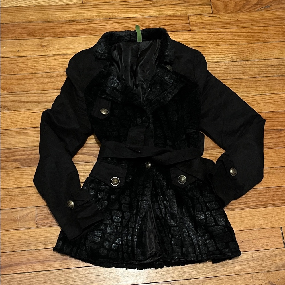 Vintage Y2K Elegant Black Women's Jacket